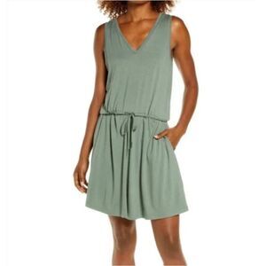 Sweaty Betty Take It Easy Drop Waist Dress - Green Medium